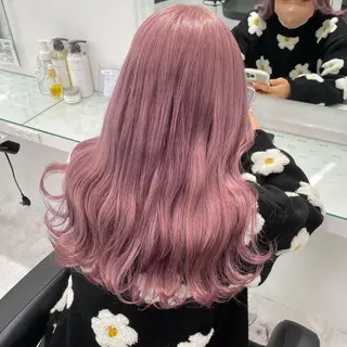 ロング カラー 暖色🩷透明感カラー ♡Maika♡のヘアスタイル