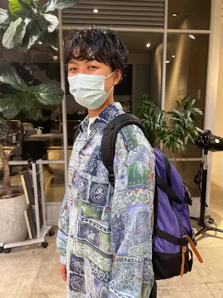 ショート パーマ 斉藤 瑞恵のヘアスタイル