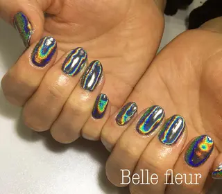 ミディアム ネイル Belle fleurのネイルデザイン