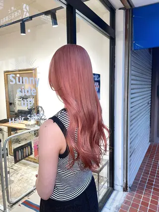 ロング カラー 飯島朋香 オリーブベージュ🌿のヘアスタイル