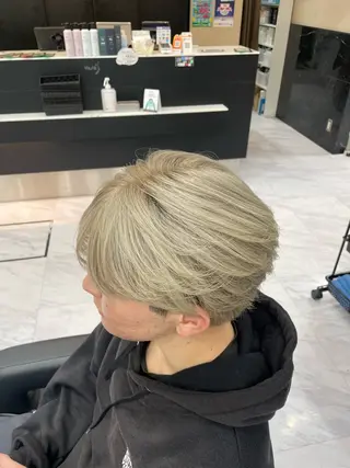 カラー メンズ 🐥くまがい💛 ダブルカラー／パーマのヘアスタイル