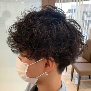 ショート パーマ メンズ 【メンズ縮毛矯正】 田中秀斗のヘアスタイル