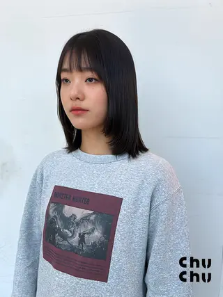 ミディアム 髪質改善/ボブ/ ハイトーン❣️yuiのヘアスタイル