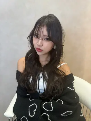 ロング 韓国ヘア/レイヤー/ 前髪/髪質改善/石川のヘアスタイル