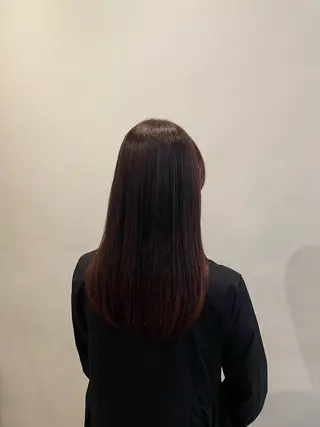 セミロング ブリーチカラー/ 細川はるかのヘアスタイル