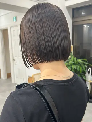 ミディアム カラー レイヤーボブ/ 艶カラー/サナ🌼のヘアスタイル