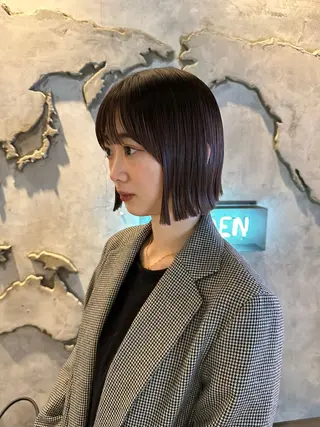 ショート カラー 盛れる顔周り /透明感/かりん🎀のヘアスタイル