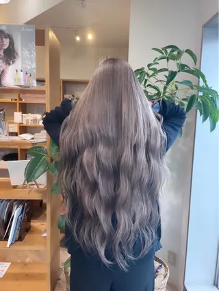 ロング カラー ハイトーンカラー / 美髪矯正/出口優斗のヘアスタイル