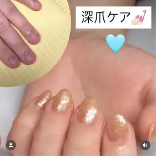 メンズ ネイル 爪ケア/深爪 自爪育成 🐰えむのネイルデザイン