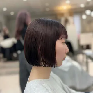 ショート 岩﨑真奈【LEV.】 ボブスタイルのヘアスタイル