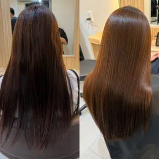 ロング attrait南堀江所属・乾かすだけで艶髪 松村海世のヘアスタイル