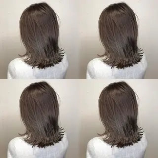 ミディアム ミルクティーベージュ 山本勝志のヘアスタイル