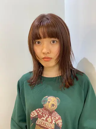 ミディアム カラー SALOWIN 栄3丁目店所属・砂原 ひよりのヘアスタイル
