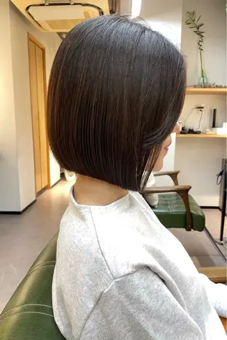 ミディアム パーマ LOuNICA銀座所属・透明感カラー/ カット/安田　伍輝のヘアスタイル