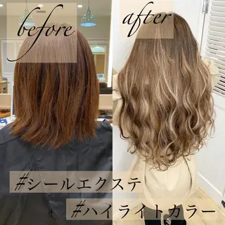 ロング カラー ヘアアレンジ TATSUYA アートディレクターのヘアスタイル