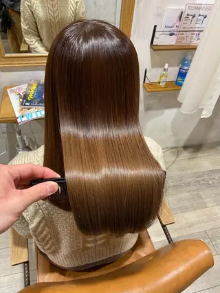 ロング カラー パーマ メンズ keshiki大名所属・安部 真輝のヘアスタイル