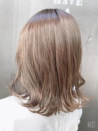 ミディアム shine hair blend所属・永井 紫優のヘアスタイル