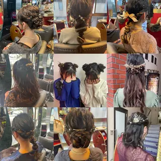 ヘアアレンジ 👑派手髪/カット 👑ANRYのヘアスタイル