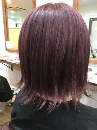 ミディアム カラー 塩崎 明菜のヘアスタイル