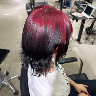 ショート カラー ★デザインカラー ハイトーン ももか★のヘアスタイル