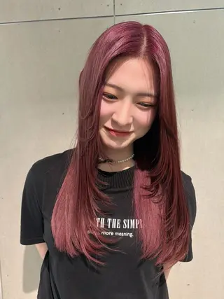 カラー Haru/ブリーチ /レイヤーカットのヘアスタイル