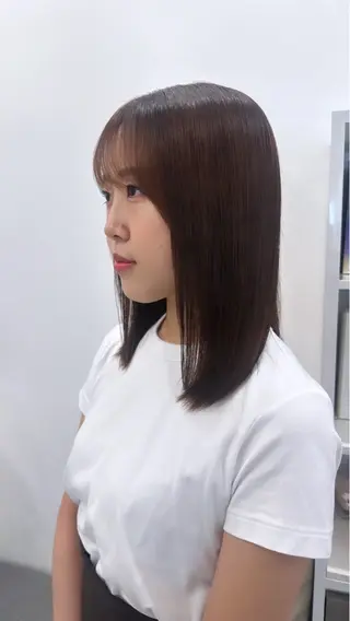 セミロング 縮毛矯正/ネイル 🌻ひまわり🌻のヘアスタイル