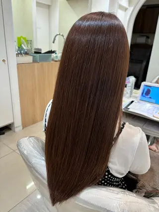 ロング カラー ぷっつりボブ🫧 タケウチアミのヘアスタイル
