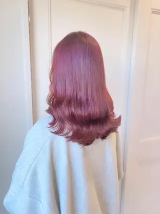 セミロング カラー Ayuna /透明感カラーのヘアスタイル