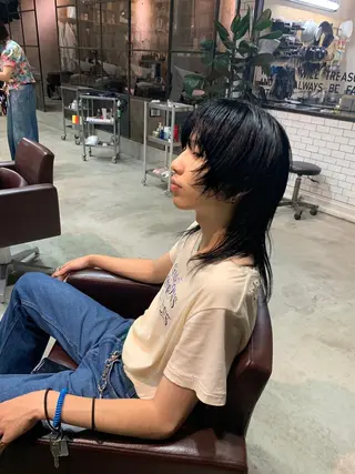 ミディアム 佐藤 純生のヘアスタイル