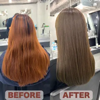 カラー 柳田 怜那のヘアスタイル