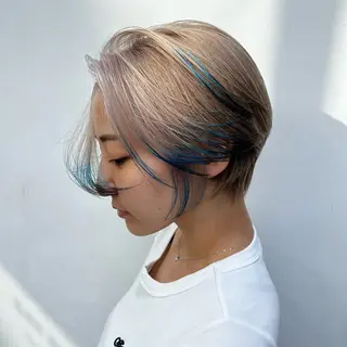 ショート カラー パーマ ヘアアレンジ メンズ キッズ HIROTO ・のヘアスタイル
