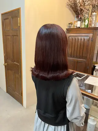 セミロング 神谷 夏帆のヘアスタイル