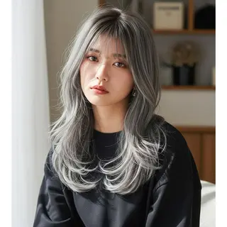 ロング カラー Halo/長居美容室 ショート/ROKIのヘアスタイル