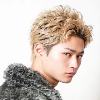 ショート カラー パーマ メンズ メンズ特化 😎キョウヘイ😎のヘアスタイル