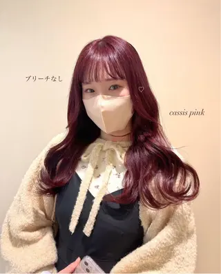 ロング RIKO👼🏻💓 韓国ガーリーのヘアスタイル