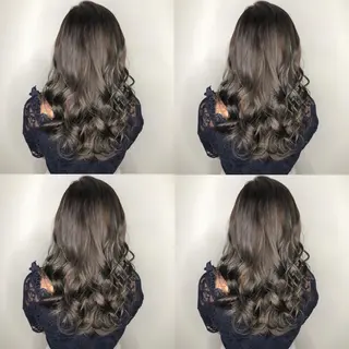 ロング カラー ヘアアレンジ 🦋韓国ヘア 坂本 菜摘🦋のヘアスタイル