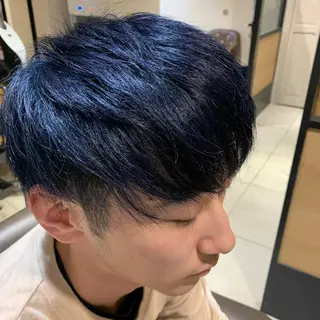 カラー メンズ 🌿earth亀有店 【緑髪のノブ】🌿のヘアスタイル