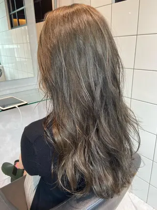 セミロング カラー パーマ 大人かわいい💍🤍 ボブ/ショートボブのヘアスタイル