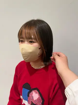 ミディアム 西崎 満里奈のヘアスタイル