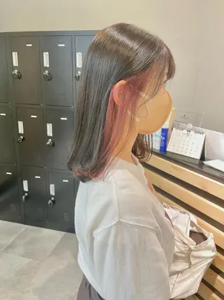 ロング カラー ヘアアレンジ Bei Licoldo.所属・マツオカ マコのヘアスタイル