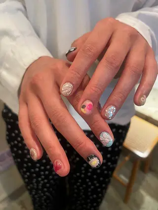 ネイル 文 /個性派ネイルのネイルデザイン