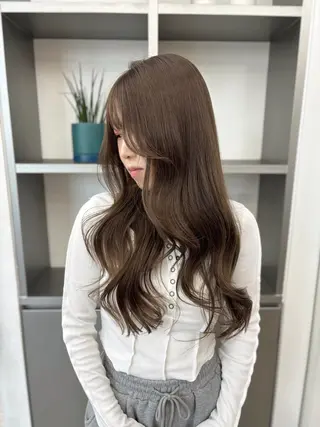 ロング カラー ヘアアレンジ レイヤーカット指名 No.1💖マユカのヘアスタイル