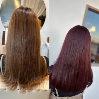 ロング カラー hairmake mano所属・山下 阿雅のヘアスタイル