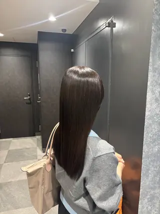 ロング 透明感ピンクカラー 銀座🍒AYANEのヘアスタイル