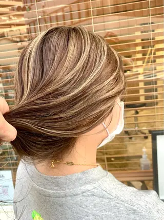 ロング カラー 園田 将士のヘアスタイル