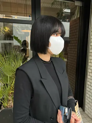 ショート 柔らかブラウン/顔周 りレイヤー♡ユウシのヘアスタイル