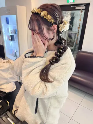 ロング ヘアアレンジ アレンジ&ショート 💙YUKINOのヘアスタイル