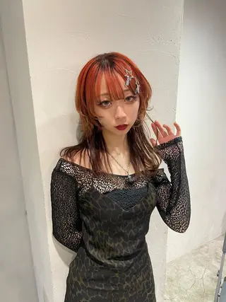 カラー 派手髪デザイン なかむらるか🐬💞のヘアスタイル