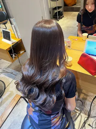 ロング カラー ラフィスヘアードープ所属・👑髪質改善wカラー /ハイトーン/アユカのヘアスタイル