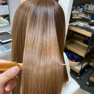 セミロング タカギ　タツキ 縮毛矯正/髪質改善のヘアスタイル